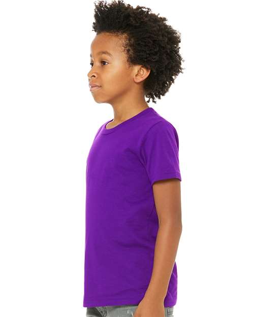 BELLA + CANVAS Youth Jersey Tee 3001Y - Team Purple