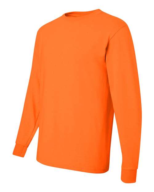 JERZEES Dri-Power® Long Sleeve 50/50 T-Shirt 29LSR - Safety Orange