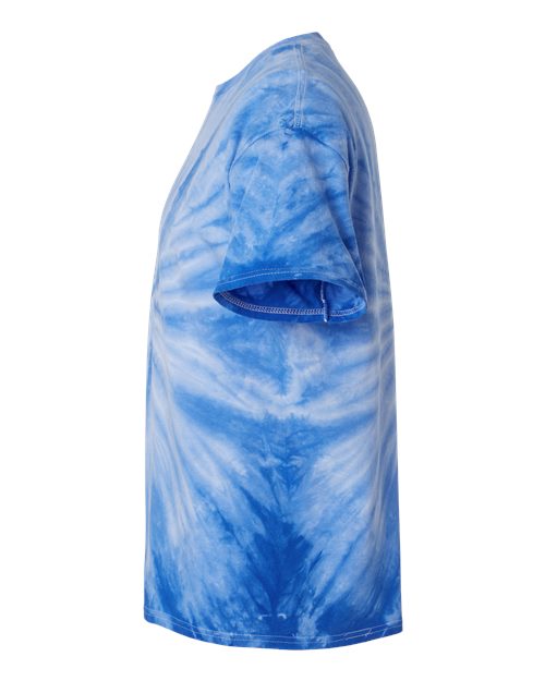 Dyenomite Cyclone Pinwheel Tie-Dyed T-Shirt 200CY - Royal