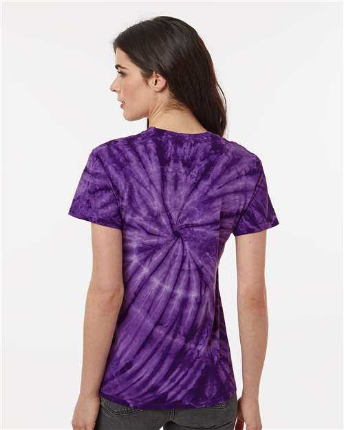 Dyenomite Cyclone Pinwheel Tie-Dyed T-Shirt 200CY - Purple