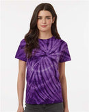 Dyenomite Cyclone Pinwheel Tie-Dyed T-Shirt 200CY - Purple