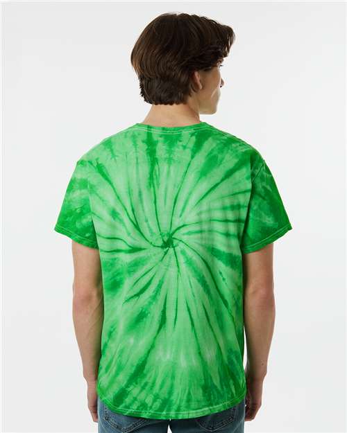 Dyenomite Cyclone Pinwheel Tie-Dyed T-Shirt 200CY - Kelly