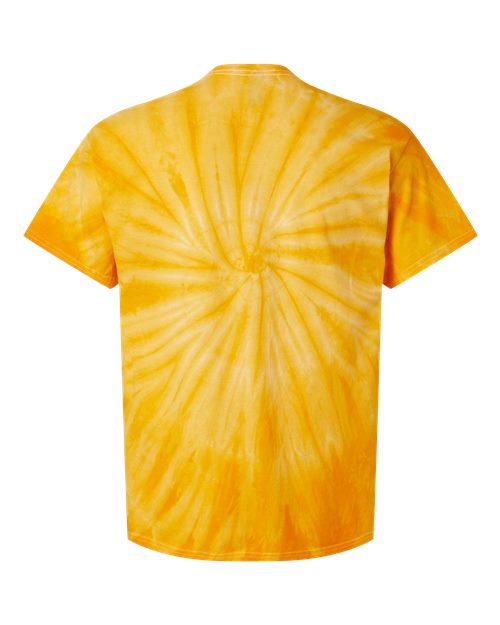 Dyenomite Cyclone Pinwheel Tie-Dyed T-Shirt 200CY - Gold