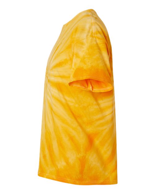 Dyenomite Cyclone Pinwheel Tie-Dyed T-Shirt 200CY - Gold