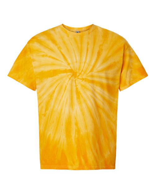 Dyenomite Cyclone Pinwheel Tie-Dyed T-Shirt 200CY - Gold