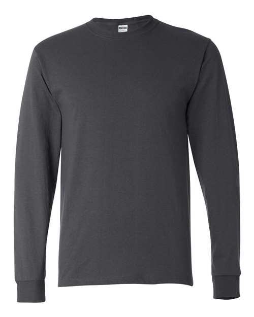 JERZEES Dri-Power® Long Sleeve 50/50 T-Shirt 29LSR - Charcoal Grey