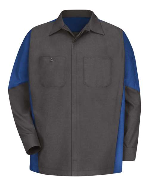 Red Kap Long Sleeve Automotive Crew Shirt SY10