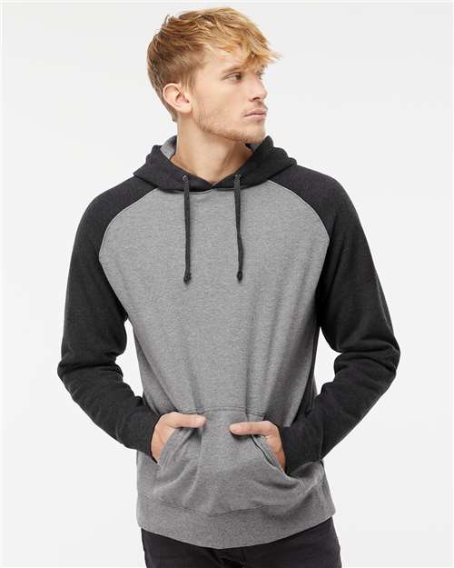 Independent Trading Co. Raglan Hooded Sweatshirt IND40RP