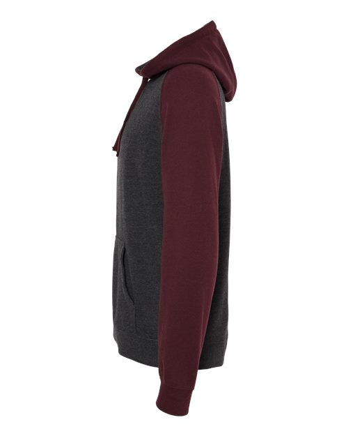 Independent Trading Co. Raglan Hooded Sweatshirt IND40RP