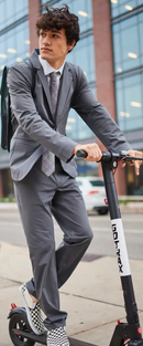 Edwards Point Grey Mens Dress Pant [