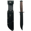Rothco Military Fighting Utility Knife With Leather Handle. Item