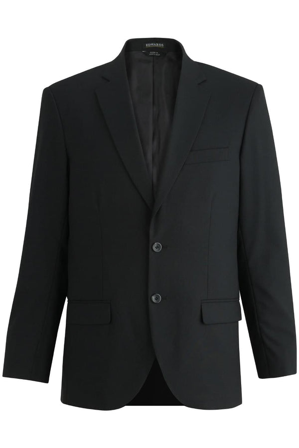Edwards Mens Single Breasted Poly/Wool Suit Coat [#3650].  Live Chat for Bulk Discounts