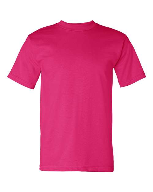 Bayside USA-Made Heavyweight T-Shirt 5100 - Bright Pink