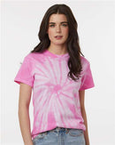 Dyenomite Cyclone Pinwheel Tie-Dyed T-Shirt 200CY - Pink