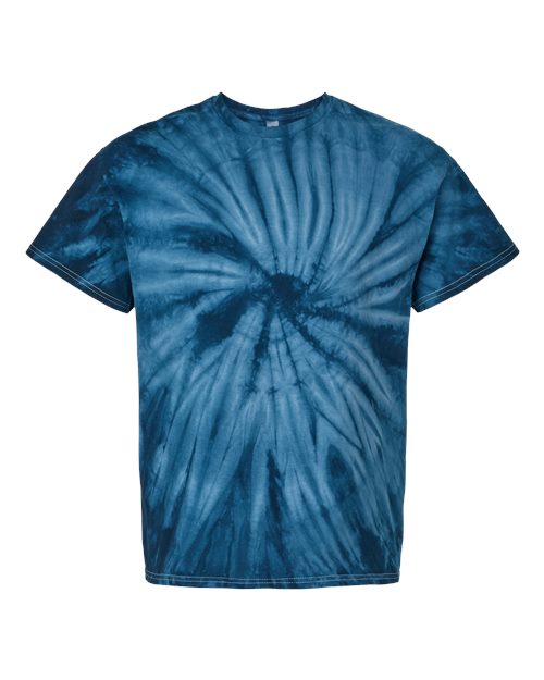 Dyenomite Cyclone Pinwheel Tie-Dyed T-Shirt 200CY - Navy