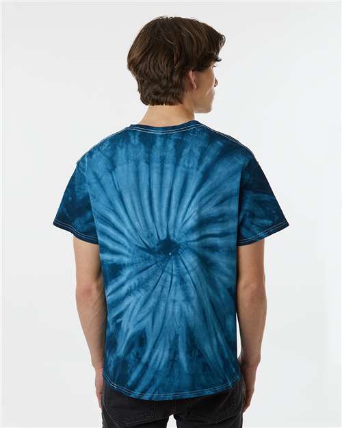 Dyenomite Cyclone Pinwheel Tie-Dyed T-Shirt 200CY - Navy
