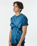 Dyenomite Cyclone Pinwheel Tie-Dyed T-Shirt 200CY - Navy