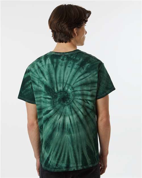 Dyenomite Cyclone Pinwheel Tie-Dyed T-Shirt 200CY - Forest