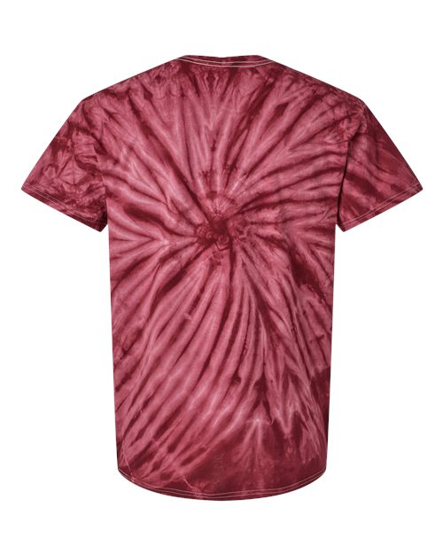 Dyenomite Cyclone Pinwheel Tie-Dyed T-Shirt 200CY - Maroon