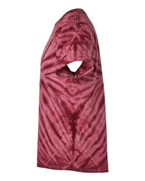 Dyenomite Cyclone Pinwheel Tie-Dyed T-Shirt 200CY - Maroon