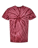 Dyenomite Cyclone Pinwheel Tie-Dyed T-Shirt 200CY - Maroon