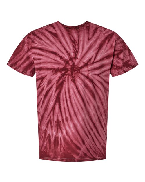 Dyenomite Cyclone Pinwheel Tie-Dyed T-Shirt 200CY - Maroon