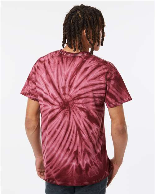 Dyenomite Cyclone Pinwheel Tie-Dyed T-Shirt 200CY - Maroon