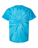 Dyenomite Cyclone Pinwheel Tie-Dyed T-Shirt 200CY - Turquoise
