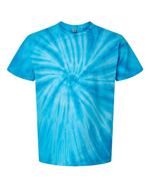 Dyenomite Cyclone Pinwheel Tie-Dyed T-Shirt 200CY - Turquoise