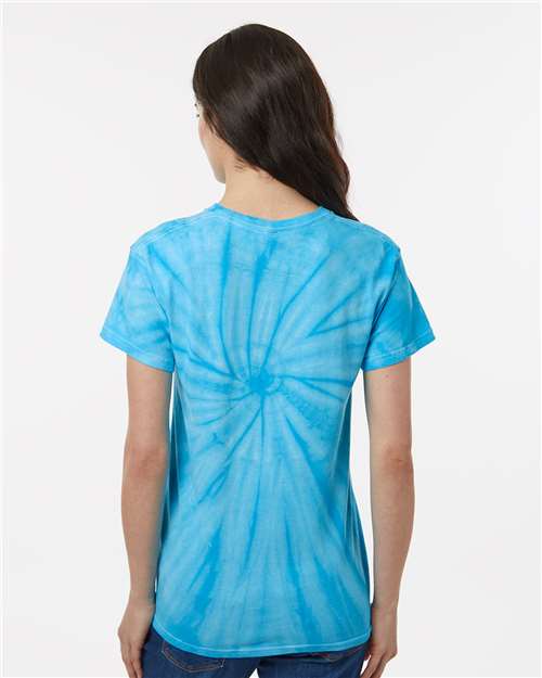 Dyenomite Cyclone Pinwheel Tie-Dyed T-Shirt 200CY - Turquoise
