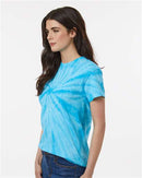 Dyenomite Cyclone Pinwheel Tie-Dyed T-Shirt 200CY - Turquoise