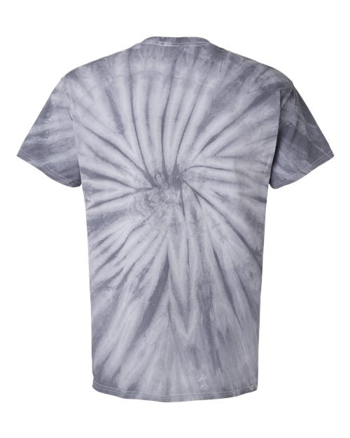 Dyenomite Cyclone Pinwheel Tie-Dyed T-Shirt 200CY - Silver