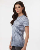 Dyenomite Cyclone Pinwheel Tie-Dyed T-Shirt 200CY - Silver