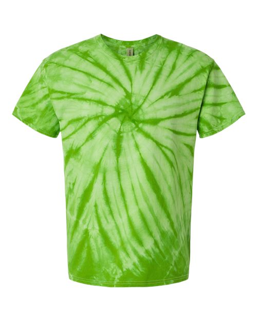 Dyenomite Cyclone Pinwheel Tie-Dyed T-Shirt 200CY - Lime