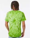 Dyenomite Cyclone Pinwheel Tie-Dyed T-Shirt 200CY - Lime