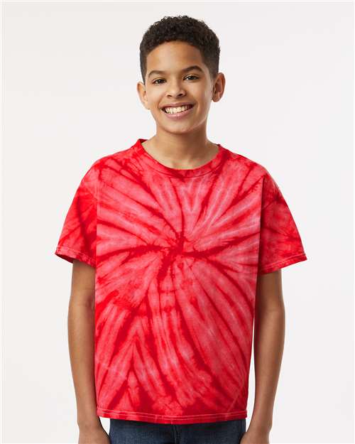 Dyenomite Youth Cyclone Pinwheel Tie-Dyed T-Shirt 20BCY