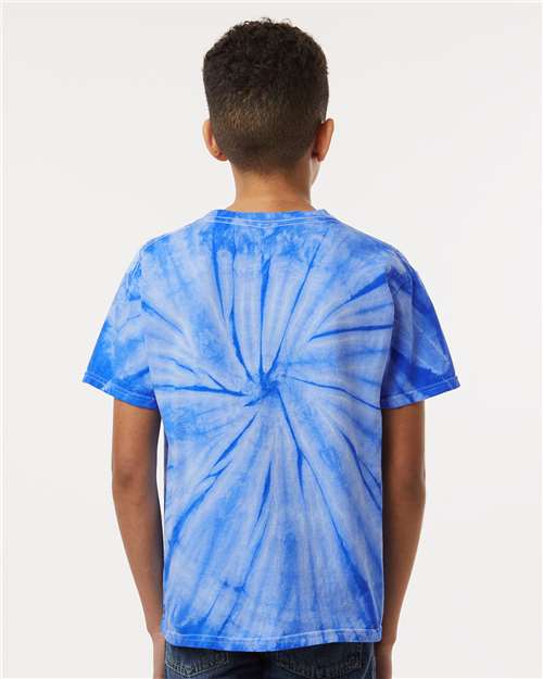 Dyenomite Youth Cyclone Pinwheel Tie-Dyed T-Shirt 20BCY