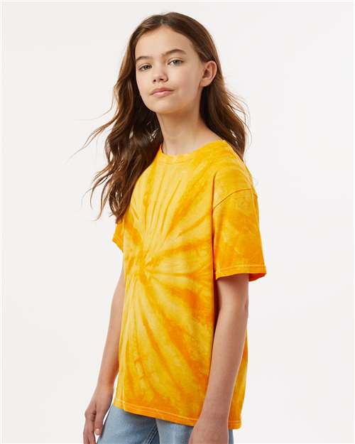 Dyenomite Youth Cyclone Pinwheel Tie-Dyed T-Shirt 20BCY