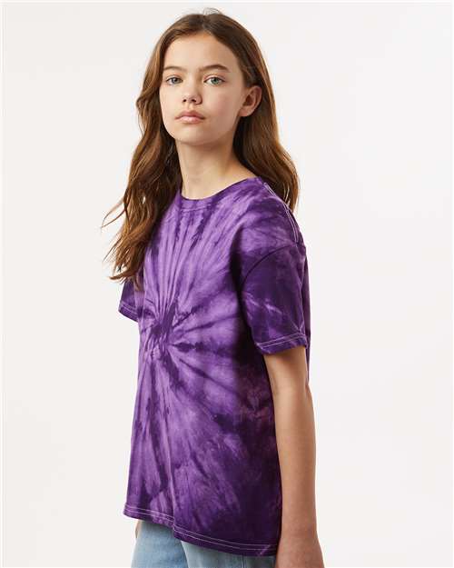 Dyenomite Youth Cyclone Pinwheel Tie-Dyed T-Shirt 20BCY