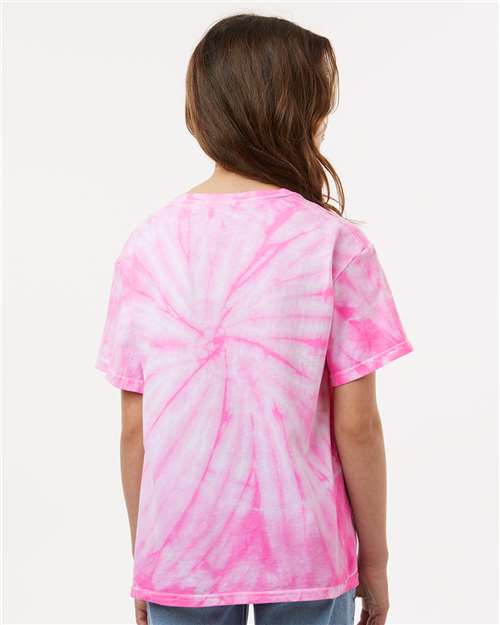 Dyenomite Youth Cyclone Pinwheel Tie-Dyed T-Shirt 20BCY