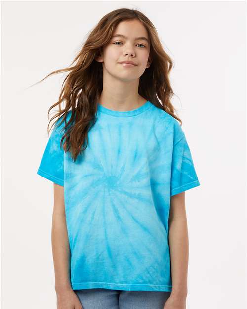 Dyenomite Youth Cyclone Pinwheel Tie-Dyed T-Shirt 20BCY