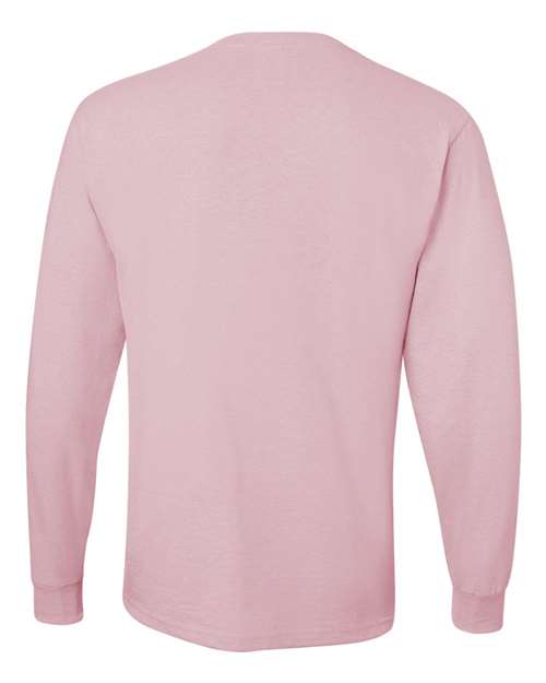 JERZEES Dri-Power® Long Sleeve 50/50 T-Shirt 29LSR - Classic Pink