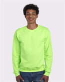 JERZEES NuBlend® Crewneck Sweatshirt 562MR - Neon Green