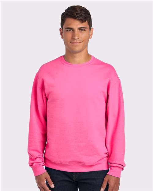 JERZEES NuBlend® Crewneck Sweatshirt 562MR - Neon Pink
