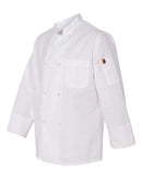 Chef Designs Eight Knot Button Chef Coat with Thermometer Pocket 0414