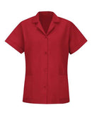 Red Kap Women's Loose Fit Short Sleeve Button Smock TP23