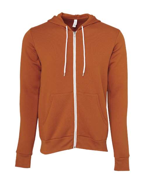BELLA + CANVAS Sponge Fleece Full-Zip Hoodie 3739 - Autumn
