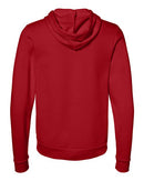 BELLA + CANVAS Sponge Fleece Full-Zip Hoodie 3739 - Red