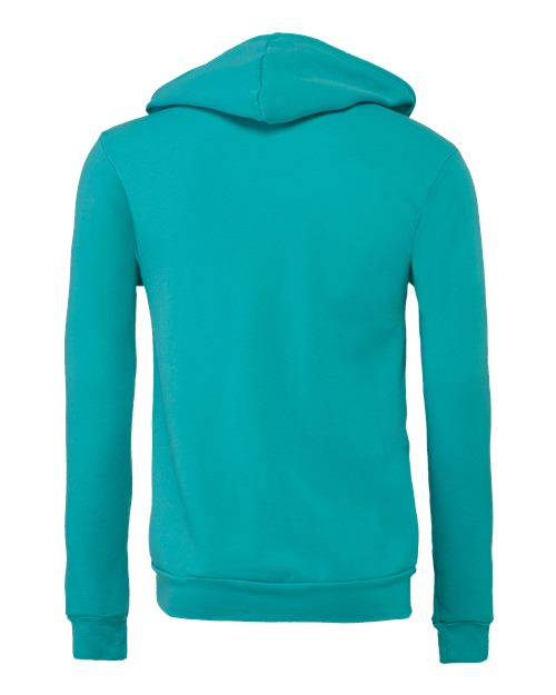 BELLA + CANVAS Sponge Fleece Full-Zip Hoodie 3739 - Teal