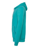 BELLA + CANVAS Sponge Fleece Full-Zip Hoodie 3739 - Teal